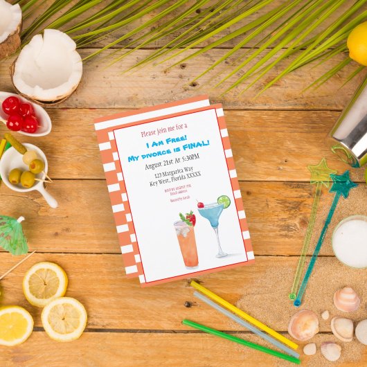 Wasserfarbe Ich bin kostenlos Scheidung ist die le Einladung