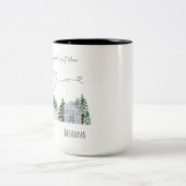 Wasserfarbe ich möchte, dass du neben der Tür lebs Zweifarbige Tasse (Mittel)