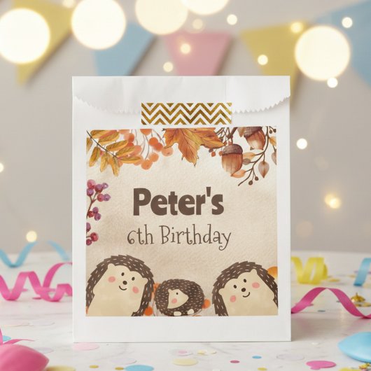 Wasserfarbe Igel Geburtstagsgeschenk Geschenktütchen