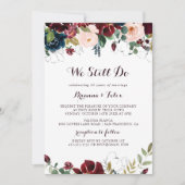 Wasserfarbe Illustriert, die wir noch immer überpr Einladung (Vorderseite)