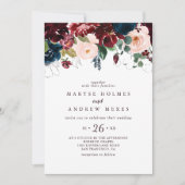 Wasserfarbe Illustriert Fall Lässige Hochzeit Einladung (Vorderseite)