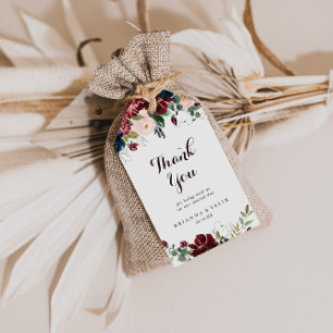 Wasserfarbe Illustrierte Hochzeit im Herbst Vielen Geschenkanhänger