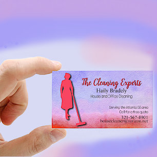 Wasserfarbe im Haus Visitenkarte