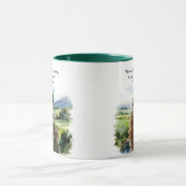 Wasserfarbe Inspiration Zitat St. Patrick's Day Tasse (Zentrum)