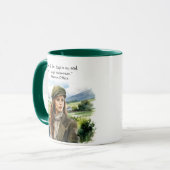 Wasserfarbe Inspiration Zitat St. Patrick's Day Tasse (Vorderseite Links)