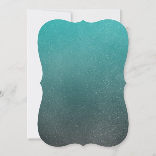 Wasserfarbe Inspiriert Hochzeit - Aquamarin Save The Date (Rückseite)