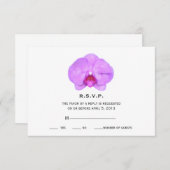 Wasserfarbe Inspiriert Orchid Wedding RSVP (Vorne/Hinten)