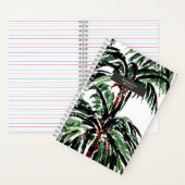 Wasserfarbe Inspiriert Palmen Notizblock (Innen)
