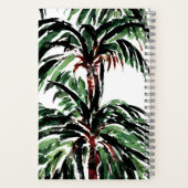 Wasserfarbe Inspiriert Palmen Notizblock (Rückseite)