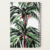 Wasserfarbe Inspiriert Palmen Planer (Rückseite)