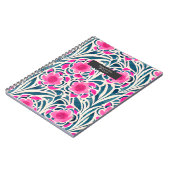 Wasserfarbe Inspiriert Rosa + Blau Botanische Blüt Notizblock (Linke Seite)