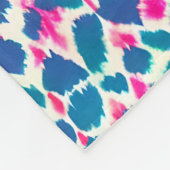 Wasserfarbe Inspiriert Rosa und Blauer Boho Dot Fleecedecke (Ecke)