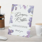 Wasserfarbe Iris Bläserner Frühlingsgarten Windeln Sockelschild (In SItu)