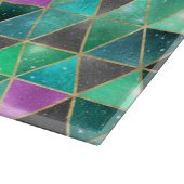 Wasserfarbe Isometrisch mit Gold und Marmor Schneidebrett (Ecke)