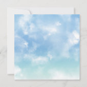 Wasserfarbe ist Boho Kinderzimmer Baby Showe Einladung (Rückseite)