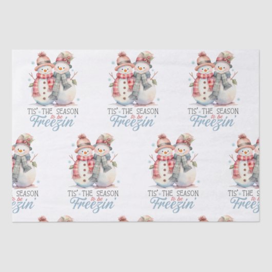 Wasserfarbe ist die Jahreszeit zum Einfrieren Seidenpapier (Vorderseite)