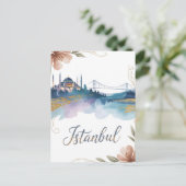 Wasserfarbe Istanbul Postkarte (Stehend Vorderseite)