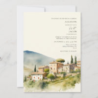 Wasserfarbe Italien Hochzeit in Urlaubsort