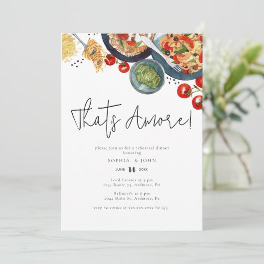 Wasserfarbe Italienisch Das ist schon wieder! Prob Einladung (Stehend Vorderseite)