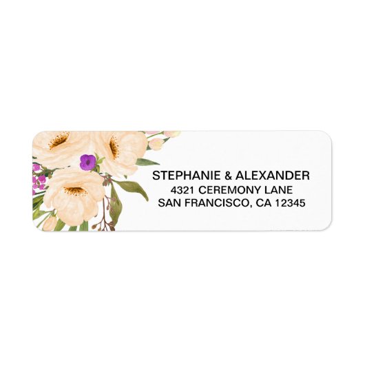 Wasserfarbe Ivory Bouquet Anemones (Vorne)