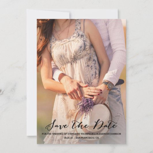 Wasserfarbe Ivory Bouquet Anemones Save The Date (Vorderseite)