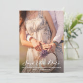 Wasserfarbe Ivory Bouquet Anemones Save The Date (Stehend Vorderseite)