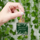 Wasserfarbe Ivy Ferns Sage Familie Kabine Grün Schlüsselanhänger (Hand)