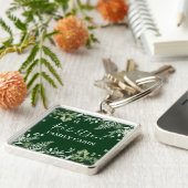 Wasserfarbe Ivy Ferns Sage Familie Kabine Grün Schlüsselanhänger (Seite)