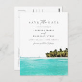 Wasserfarbe Jamaika Strände Tropeninsel Postkarte (Vorne/Hinten)