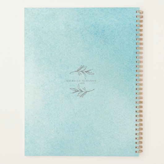 Wasserfarbe Japanisch Magnolia Planer (Rückseite)