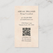 Wasserfarbe Japanischer Tempel Kirsche Blüten Visitenkarte (Rückseite)