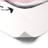 Wasserfarbe Japanischer Tempel Sakura Blossom Poster (Ecke)