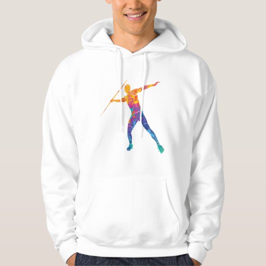Wasserfarbe Javelin Sport Hoodie (Vorderseite)