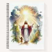 Wasserfarbe Jesus Notizblock (Vorderseite)