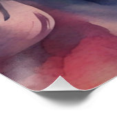 Wasserfarbe Jesus Poster (Ecke)