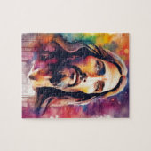 Wasserfarbe Jesus Puzzle (Horizontal)