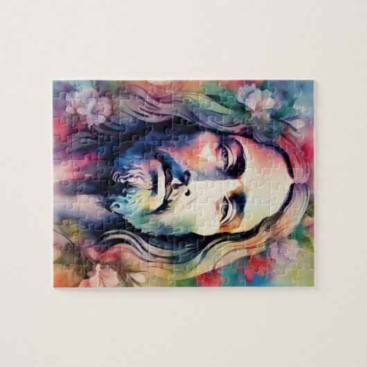 Wasserfarbe Jesus Puzzle (Horizontal)