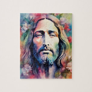 Wasserfarbe Jesus Puzzle