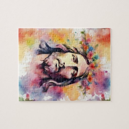 Wasserfarbe Jesus Puzzle (Horizontal)