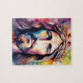 Wasserfarbe Jesus Puzzle (Horizontal)