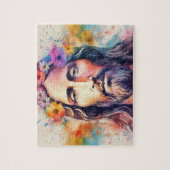 Wasserfarbe Jesus Puzzle (Vertikal)