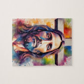 Wasserfarbe Jesus Puzzle (Horizontal)