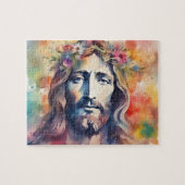 Wasserfarbe Jesus Puzzle (Horizontal)