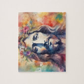 Wasserfarbe Jesus Puzzle (Vertikal)