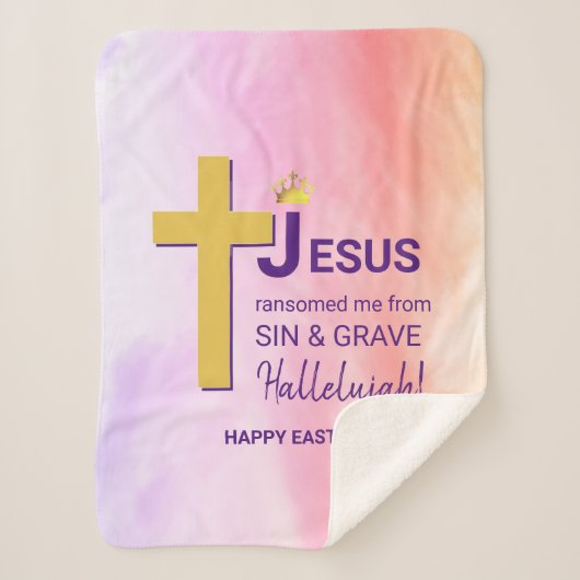 Wasserfarbe JESUS RANSOMEMEME Christlich Ostern Sherpadecke (Vorderseite)
