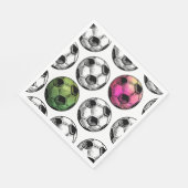 Wasserfarbe Joint Soccer Party Napkins Serviette (Ecke)