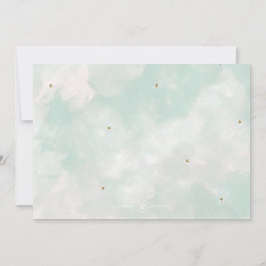 Wasserfarbe Joy Einladung (Rückseite)