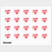 Wasserfarbe Joy Heart Stickers (Blatt)