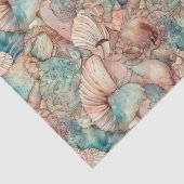 Wasserfarbe Jugendstil Muster Seidenpapier (Detail)