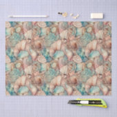 Wasserfarbe Jugendstil Muster Seidenpapier (Handwerk)